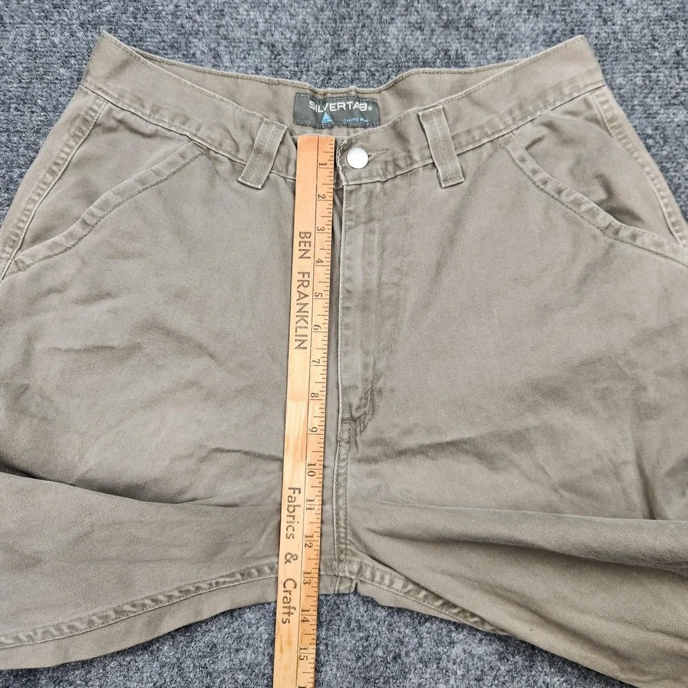 Vintage Levis SilverTab Cargo Pants Mens 36x30 Khaki Beige‎ Utility Pockets 90s